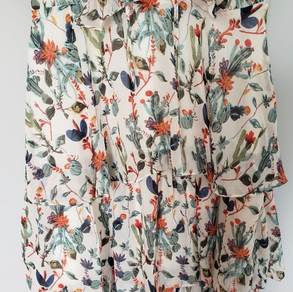 Walter Baker Cactus Bloom Sandra Dress Ruffle Maxi Size 10 - Picture 5 of 6